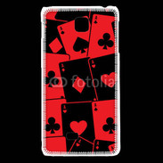 Coque LG F5 Cartes rouges et noires 5