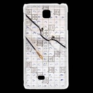Coque LG F5 Mots croisés 1