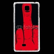 Coque LG F5 Red hand show fuck