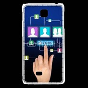 Coque LG F5 Réseau social