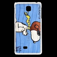 Coque LG F5 Snoopy timbre poste