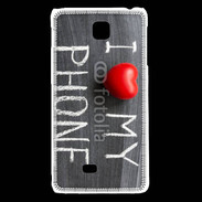Coque LG F5 J'aime mon téléphone