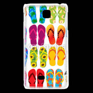 Coque LG F5 Flip flop de tongues