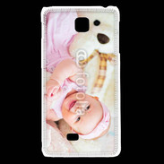 Coque LG F5 Sourire de bébé en rose