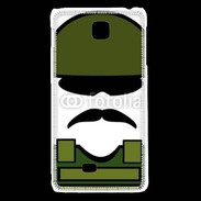 Coque LG F5 Moustache militaire