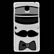 Coque LG F5 Moustache et casquette tête de mort