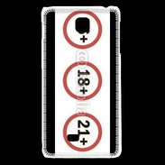 Coque LG F5 Interdit au moins de ...