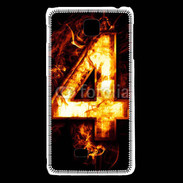 Coque LG F5 Quatre en feu