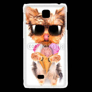 Coque LG F5 Yorkshire avec un cornet de glace
