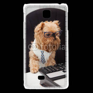Coque LG F5 Chien informaticien