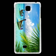 Coque LG F5 Plage tropicale