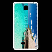 Coque LG F5 Bungalow sur mer tropicale