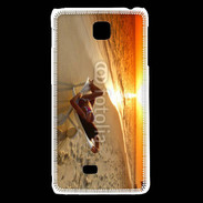 Coque LG F5 Couché de soleil agréable sur la plage