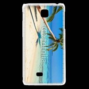Coque LG F5 Palmier sur la plage tropicale