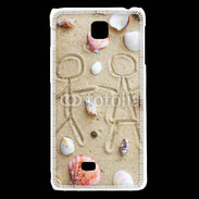 Coque LG F5 Toi et moi sur la plage