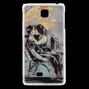 Coque LG F5 Kiss graffiti