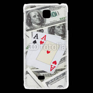 Coque LG F5 Paire d'as au poker 2