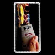 Coque LG F5 Poker paire d'as