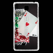 Coque LG F5 Paire d'as au poker 6