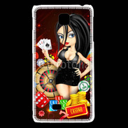 Coque LG F5 Lady au casino