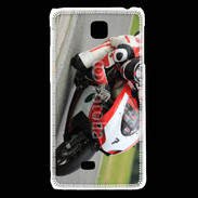 Coque LG F5 Moto sur circuit