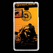 Coque LG F5 motorcycle rider background