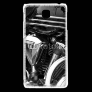 Coque LG F5 Moto et chrome