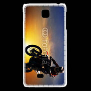 Coque LG F5 Motocross et soleil