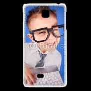 Coque LG F5 jeune Geek avec clavier