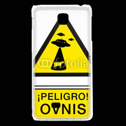 Coque LG F5 Warning Ovni