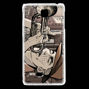 Coque LG F5 Joueur de trompette 2