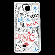 Coque LG F5 Eléments de musique en dessin