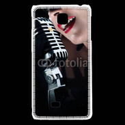 Coque LG F5 Chanteuse 1