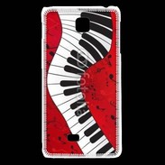 Coque LG F5 Abstract piano 2