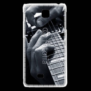 Coque LG F5 Musicien de blues à la guitare