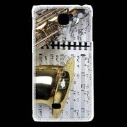 Coque LG F5 Saxophone et partitions 15