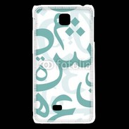 Coque LG F5 Paterne de lettres Arabes 110