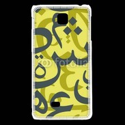 Coque LG F5 Paterne de lettres Arabes 150