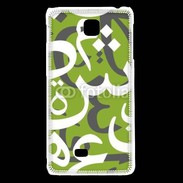Coque LG F5 Paterne de lettres Arabes 180