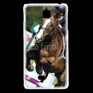Coque LG F5 Saut d'obstacle Equitation