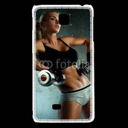Coque LG F5 Musculation féminine