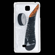 Coque LG F5 Crosse et palet de Hockey sur glace
