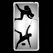 Coque LG F5 Silhouette d'escrimeurs