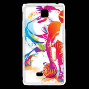 Coque LG F5 Joueur de basket en dessin