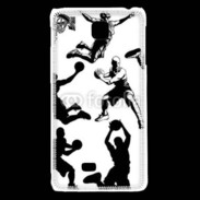 Coque LG F5 Silhouette de basketeur
