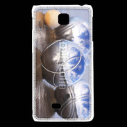 Coque LG F5 Boule de pétanque chromée