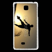 Coque LG F5 beach soccer couché du soleil