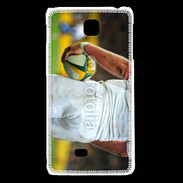 Coque LG F5 Rugbyman avec ballon