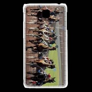 Coque LG F5 Arrivée de course de trot en sulky