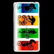 Coque LG F5 Figures en BMX 
